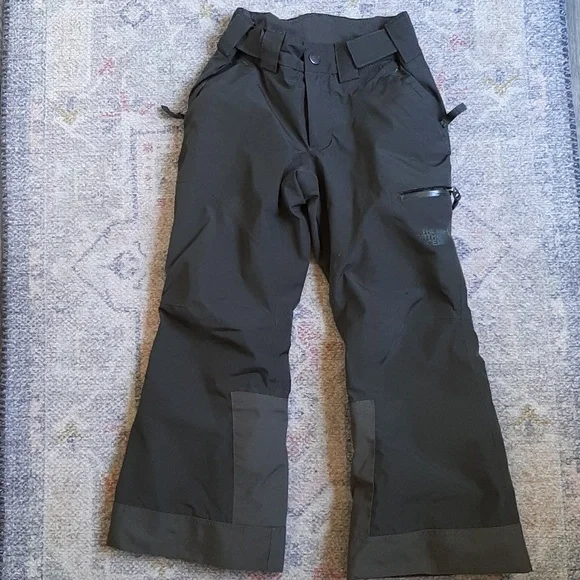 Girls Green The North Face ski pants size xs/tp with EZ grow feature - Picture 1 of 9